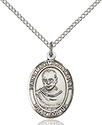 Sterling Silver St. Maximilian Kolbe Pendant 8073