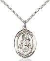 Sterling Silver St. Nicholas Pendant 8080
