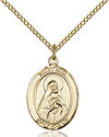 14kt Gold Filled St. Rita of Cascia Pendant 8094