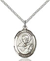 Sterling Silver St. Robert Bellarmine Pendant 8096