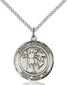 Sterling Silver Scapular Pendant 8100RD