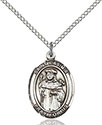 Sterling Silver St. Casimir of Poland Pendant 8113