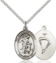 Sterling Silver Guardian Angel/Paratrooper Pendant 8118-7