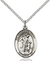 Sterling Silver Guardian Angel Pendant 8118