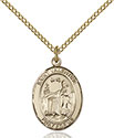 14kt Gold Filled St. Valentine of Rome Pendant 8121