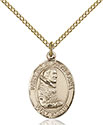 14kt Gold Filled St. Pio of Pietrelcina Pendant 8125