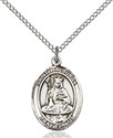 Sterling Silver St. Walburga Pendant 8126