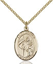 14kt Gold Filled St. Ursula Pendant 8127