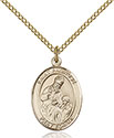 14kt Gold Filled St. Ambrose Pendant 8137