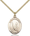 14kt Gold Filled St. Christopher/Gymnastics Pendant 8142
