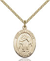 14kt Gold Filled St. Christopher/Wrestling Pendant 8159