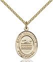 14kt Gold Filled St. Sebastian/Swimming Pendant 8167