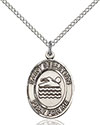 Sterling Silver St. Sebastian/Swimming Pendant 8167