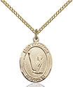 14kt Gold Filled St. Sebastian/Gymnastics Pendant 8172