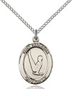 Sterling Silver St. Sebastian/Gymnastics Pendant 8172