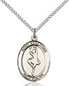 Sterling Silver St. Sebastian/Dance Pendant 8173