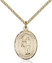 14kt Gold Filled St. Sebastian Archery Pendant 8189