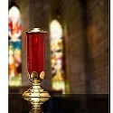 8-Day Sanctuary Lamp Tulip Style Stand for 8-Day Glass Globe