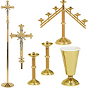 Brass & Oak Set