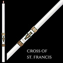 Paschal Candle Cross of St&#46; Francis&#153; 51&#37; from The SCULPTWAX&#174; Collection