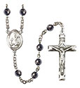 St. Andrew the Apostle 6mm Hematite Rosary R6002S-8000