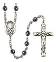 Holy Spirit 6mm Hematite Rosary R6002S-8044