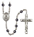 St. Henry II 6mm Hematite Rosary R6002S-8046