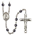 St. Anastasia 6mm Hematite Rosary R6002S-8213