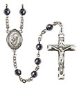 Blessed Trinity 6mm Hematite Rosary R6002S-8249