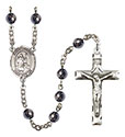 St. Maron 6mm Hematite Rosary R6002S-8417