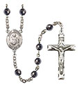 St. Norbert of Xanten 6mm Hematite Rosary R6002S-8447