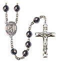 San Cristobal 8mm Hematite Rosary R6003S-8022SP