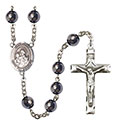 San Jose 8mm Hematite Rosary R6003S-8058SP