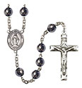 Virgen Milagrosa 8mm Hematite Rosary R6003S-8078SP