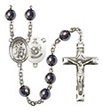 Guardian Angel/Marine Corp 8mm Hematite Rosary R6003S-8118S4