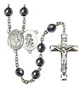 Guardian Angel/Dance 8mm Hematite Rosary R6003S-8712