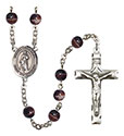 Santa Barbara 7mm Brown Rosary R6004S-8006SP