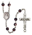 San Jose 7mm Brown Rosary R6004S-8058SP