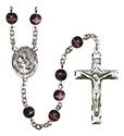San Raymon Nonato 7mm Brown Rosary R6004S-8091SP