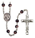 Santa Teresita 7mm Brown Rosary R6004S-8106SP