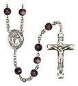 San Juan de Dios 7mm Brown Rosary R6004S-8112SP