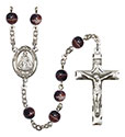 Infant of Prague 7mm Brown Rosary R6004S-8207