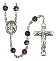 St. Nino de Atocha 7mm Brown Rosary R6004S-8214SP