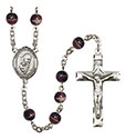 Blessed Trinity 7mm Brown Rosary R6004S-8249
