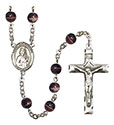 St. Wenceslaus 7mm Brown Rosary R6004S-8273