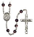 St. Marina 7mm Brown Rosary R6004S-8379