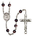 St. Maron 7mm Brown Rosary R6004S-8417