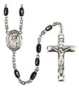 St. Dennis 8x5mm Black Onyx Rosary R6005S-8025
