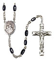 San Jose 8x5mm Black Onyx Rosary R6005S-8058SP