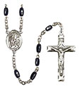 St. Polycarp of Smyrna 8x5mm Black Onyx Rosary R6005S-8363